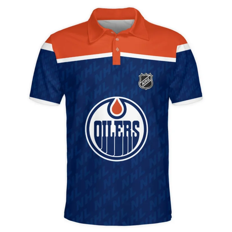 Hockey Team  Polo Shirt NHL 2025 For Fans Sport  HVN1053EDM060625POS - Image 2