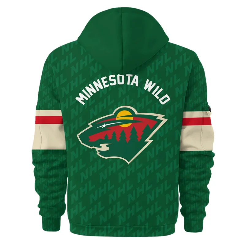 Hockey Hoodie Half Zipper NHL 2025 For Sport Fans HVN1053MIN060625HODZ - Image 3