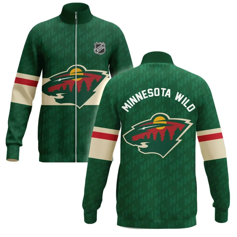 Hockey Stand Collar Jacket NHL 2025 For Sport Fans HVN1053MIN060625SCJ