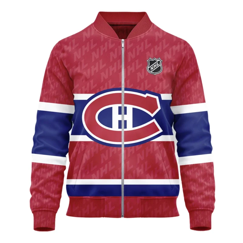 Hockey Bomber Jacket NHL 2025 For Sport Fans HVN1053MTL060625BOB - Image 2