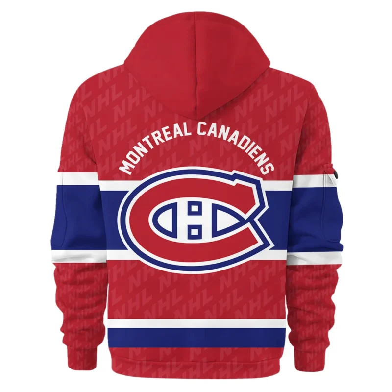 Hockey Hoodie Half Zipper NHL 2025 For Sport Fans HVN1053MTL060625HODZ - Image 3
