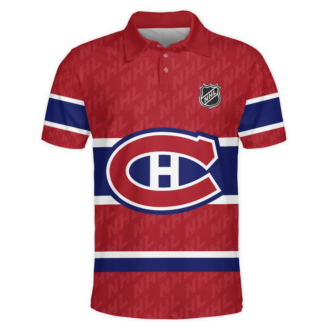 Hockey Club Polo Shirt NHL 2025 For Sport Fans HVN1053MTL060625POS - Image 2