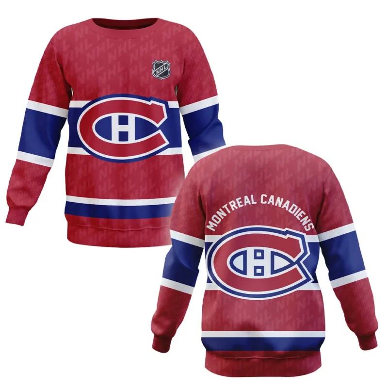 Hockey Sweatshirt NHL 2025 For Sport Fans HVN1053MTL060625SW