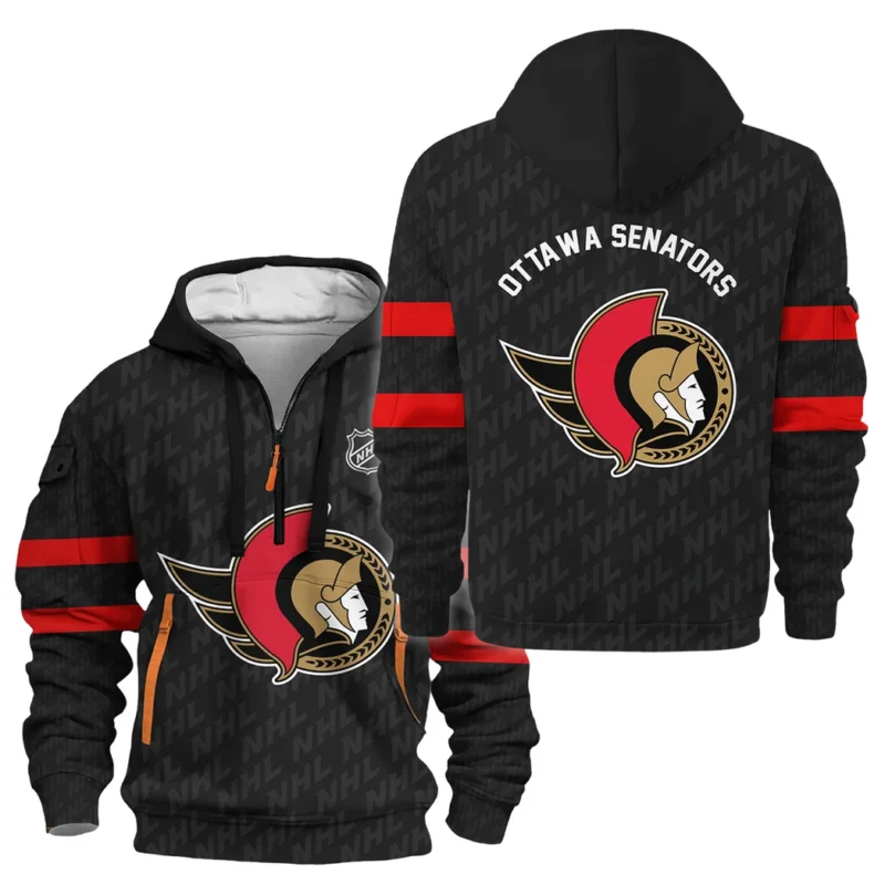 Hockey Hoodie Half Zipper NHL 2025 For Sport Fans HVN1053OTT060625HODZ