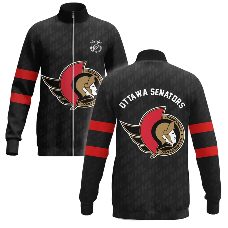 Hockey Stand Collar Jacket NHL 2025 For Sport Fans HVN1053OTT060625SCJ