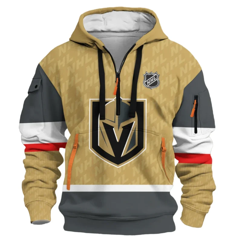 Hockey Hoodie Half Zipper NHL 2025 For Sport Fans HVN1053VGK060625HODZ - Image 2