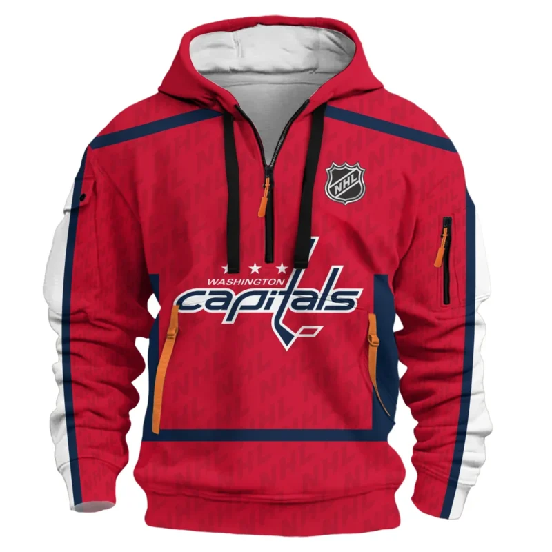 Hockey Hoodie Half Zipper NHL 2025 For Sport Fans HVN1053WSH060625HODZ - Image 2