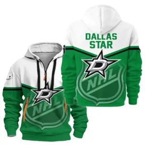 Hockey Hoodie Half Zipper NHL 2025 For Sport Fans HVN1054DAL060625HODZ
