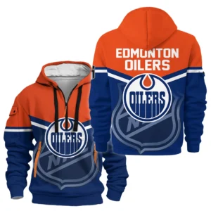 Hockey Hoodie Half Zipper NHL 2025 For Sport Fans HVN1054EDM060625HODZ