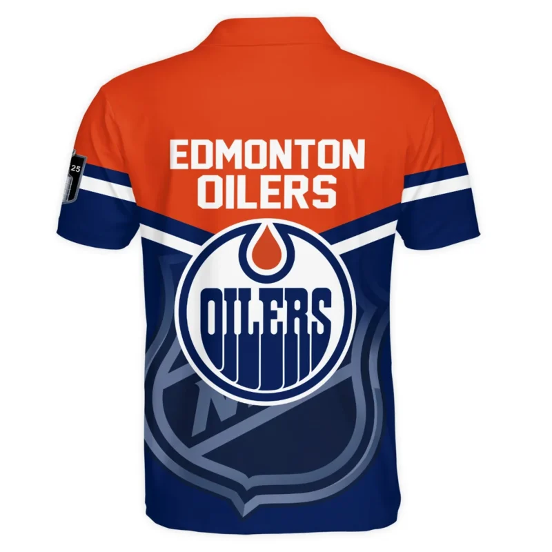 Hockey Team  Polo Shirt NHL 2025 For Fans Sport  HVN1054EDM060625POS - Image 3