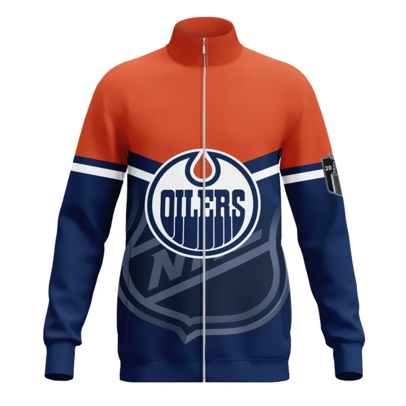 Hockey  Stand Collar Jacket NHL 2025 For Sport Fans  HVN1054EDM060625SCJ - Image 2