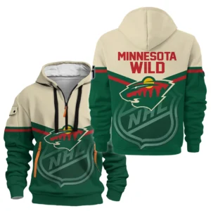 Hockey Hoodie Half Zipper NHL 2025 For Sport Fans HVN1054MIN060625HODZ