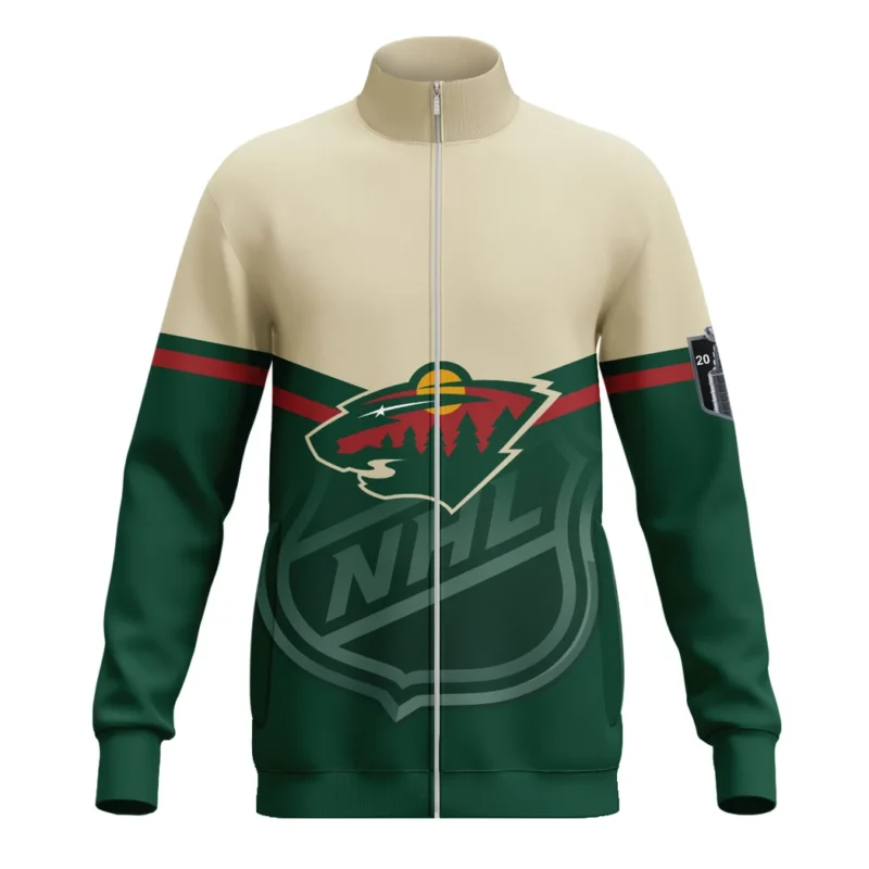 Hockey Stand Collar Jacket NHL 2025 For Sport Fans HVN1054MIN060625SCJ - Image 2
