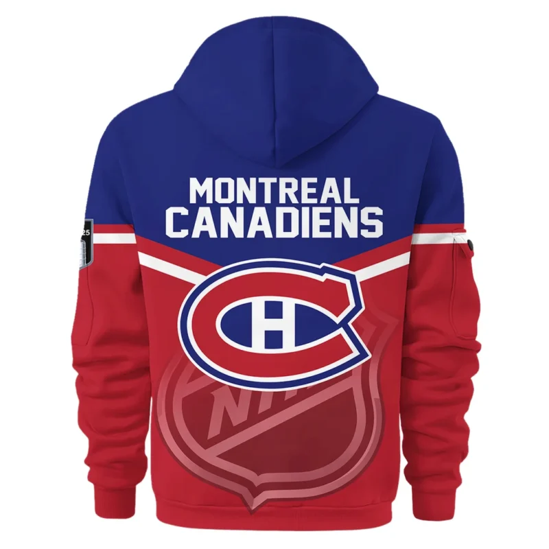 Hockey Hoodie Half Zipper NHL 2025 For Sport Fans HVN1054MTL060625HODZ - Image 3