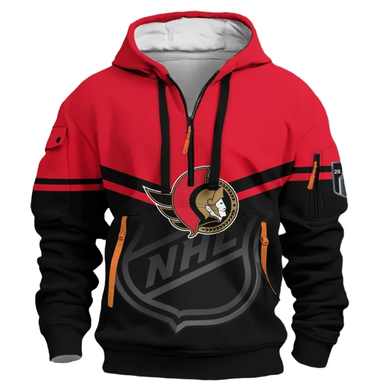 Hockey Hoodie Half Zipper NHL 2025 For Sport Fans HVN1054OTT060625HODZ - Image 2