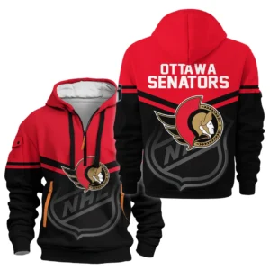 Hockey Hoodie Half Zipper NHL 2025 For Sport Fans HVN1054OTT060625HODZ