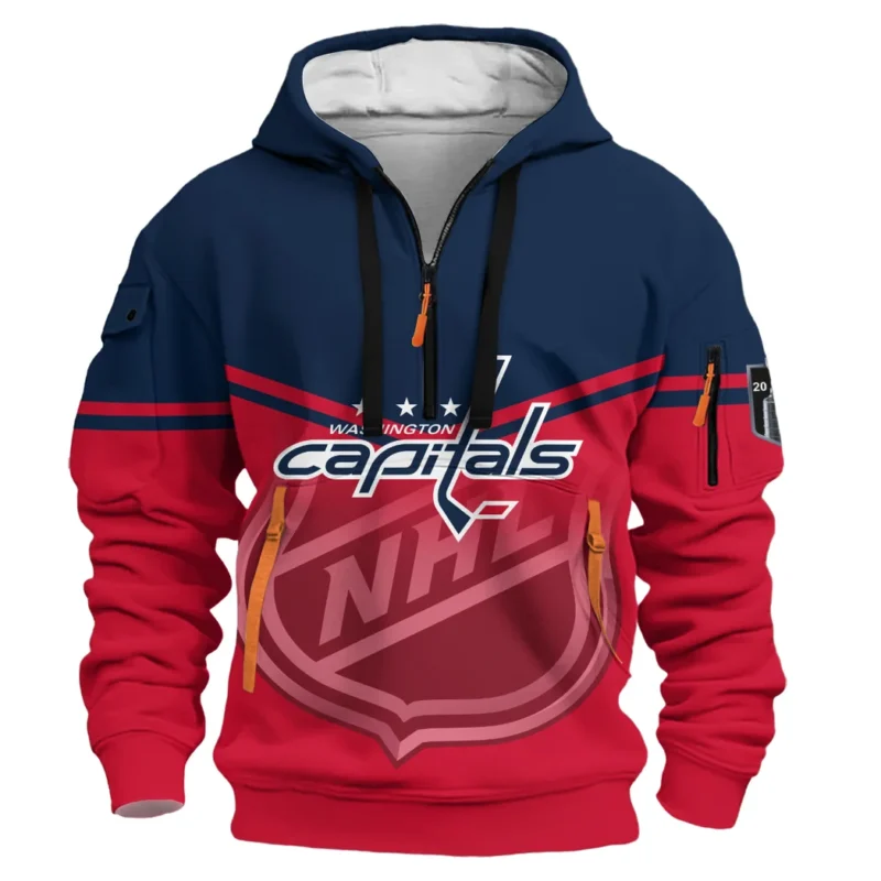 Hockey Hoodie Half Zipper NHL 2025 For Sport Fans HVN1054WSH060625HODZ - Image 2