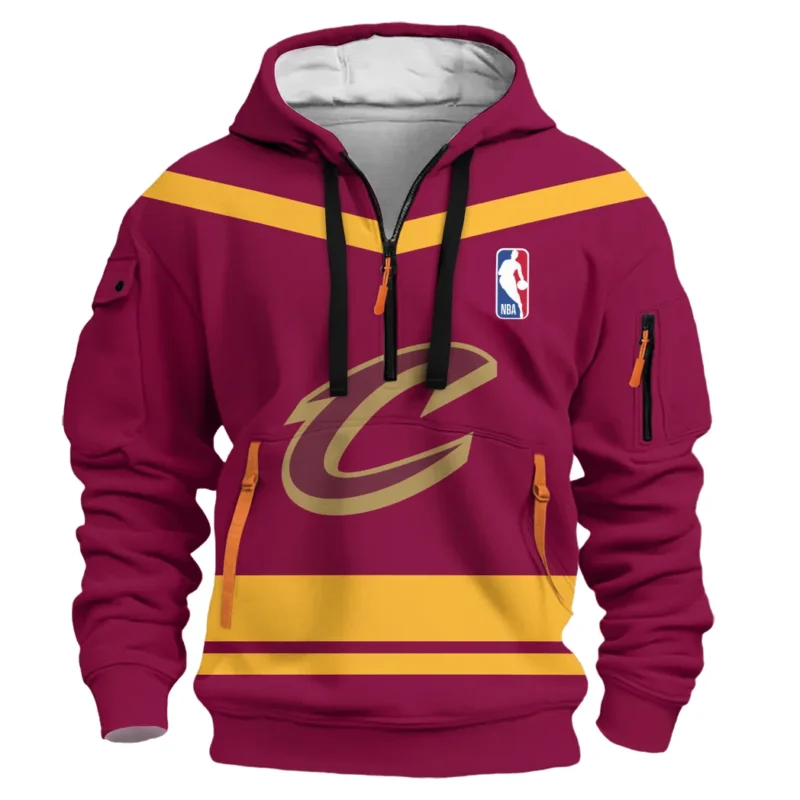 Basketball Hoodie Half Zipper NBA 2025 For Fan Basketball HVN1055CC060725HODZ - Image 2
