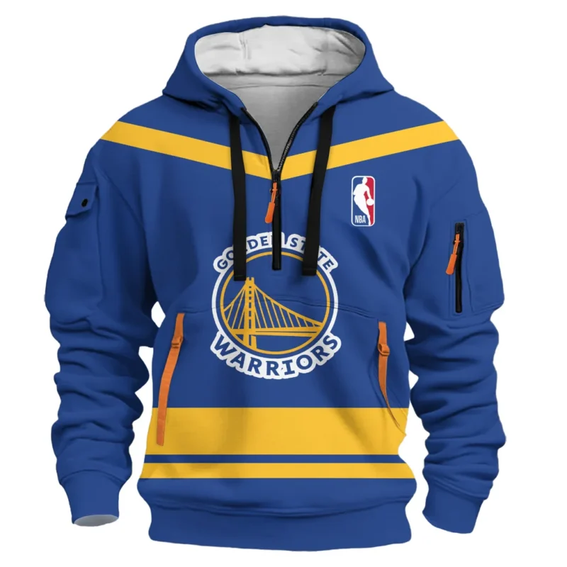 Basketball Hoodie Half Zipper NBA 2025 For Fan Basketball HVN1055GSW060725HODZ - Image 2