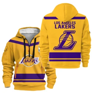 Basketball Hoodie Half Zipper NBA 2025 For Fan Basketball HVN1055LAL060725HODZ