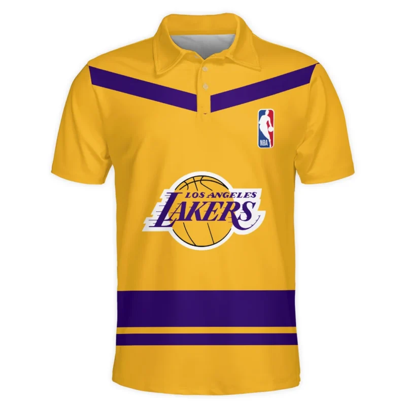 Basketball Team Polo Shirt NBA 2025 For Fan Basketball Team HVN1055LAL060725POS - Image 2