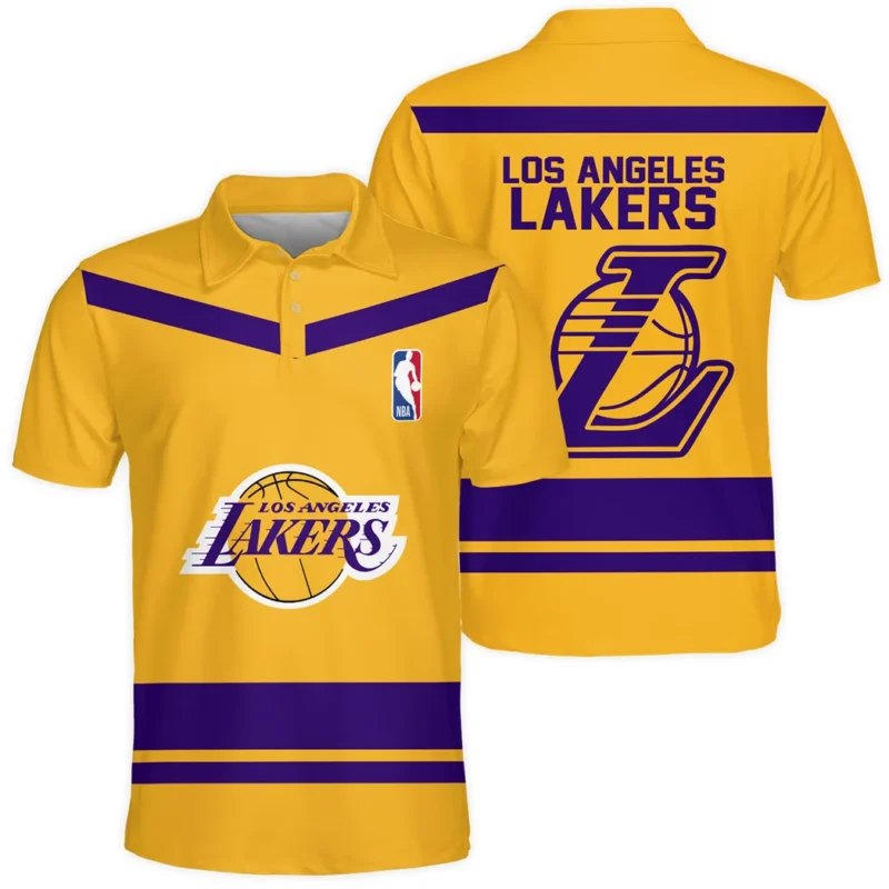 Basketball Team Polo Shirt NBA 2025 For Fan Basketball Team HVN1055LAL060725POS