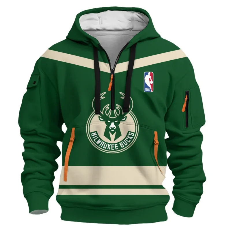 Basketball Hoodie Half Zipper NBA 2025 For Fan Basketball HVN1055MB060725HODZ - Image 2