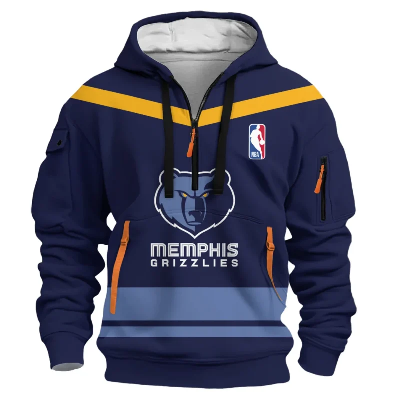 Basketball Hoodie Half Zipper NBA 2025 For Fan Basketball HVN1055MG060725HODZ - Image 2
