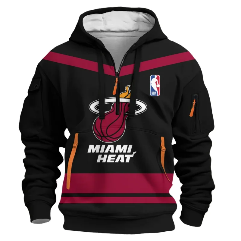 Basketball Hoodie Half Zipper NBA 2025 For Fan Basketball HVN1055MH060725HODZ - Image 2