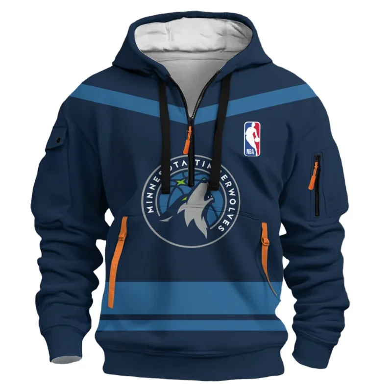 Basketball Hoodie Half Zipper NBA 2025 For Fan Basketball HVN1055MT060725HODZ - Image 2