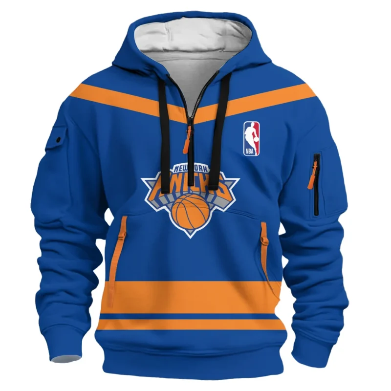 Basketball Hoodie Half Zipper NBA 2025 For Fan Basketball HVN1055NYK060725HODZ - Image 2