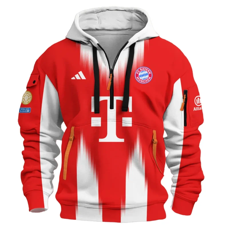 Football Hoodie Half Zipper Club WC 2025 For Fan Football HVN1059BM061425HODZ - Image 2
