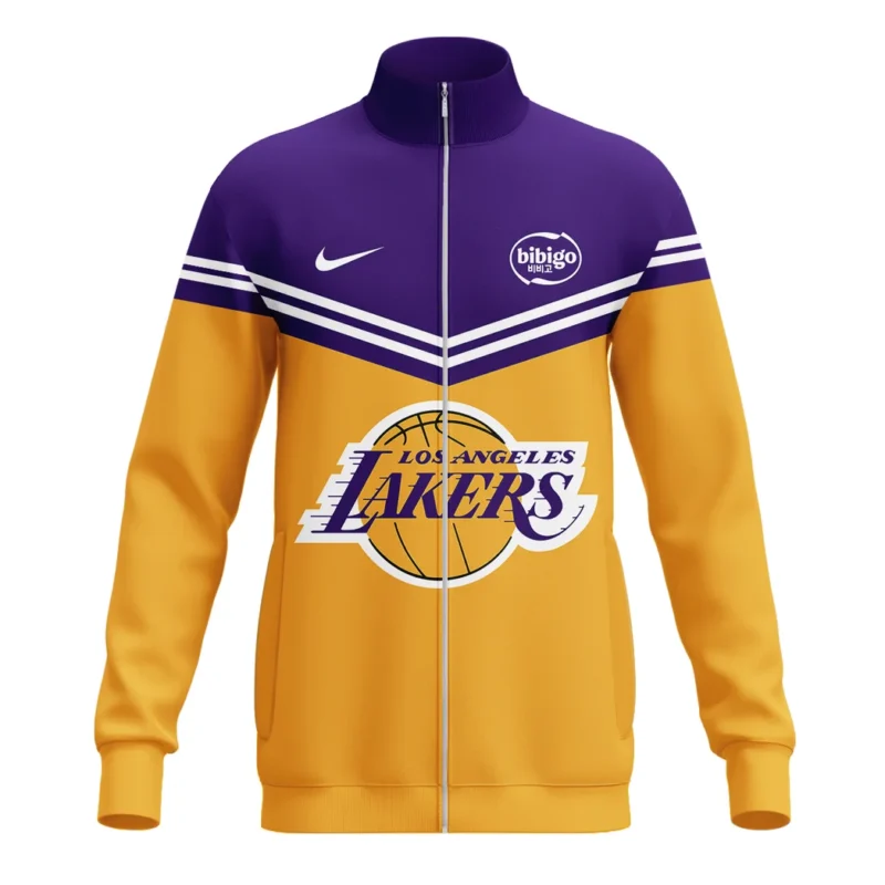 Basketball Stand Collar Jacket NBA 2025 For Fan Basketball HVN1060LAL061125SCJ - Image 2