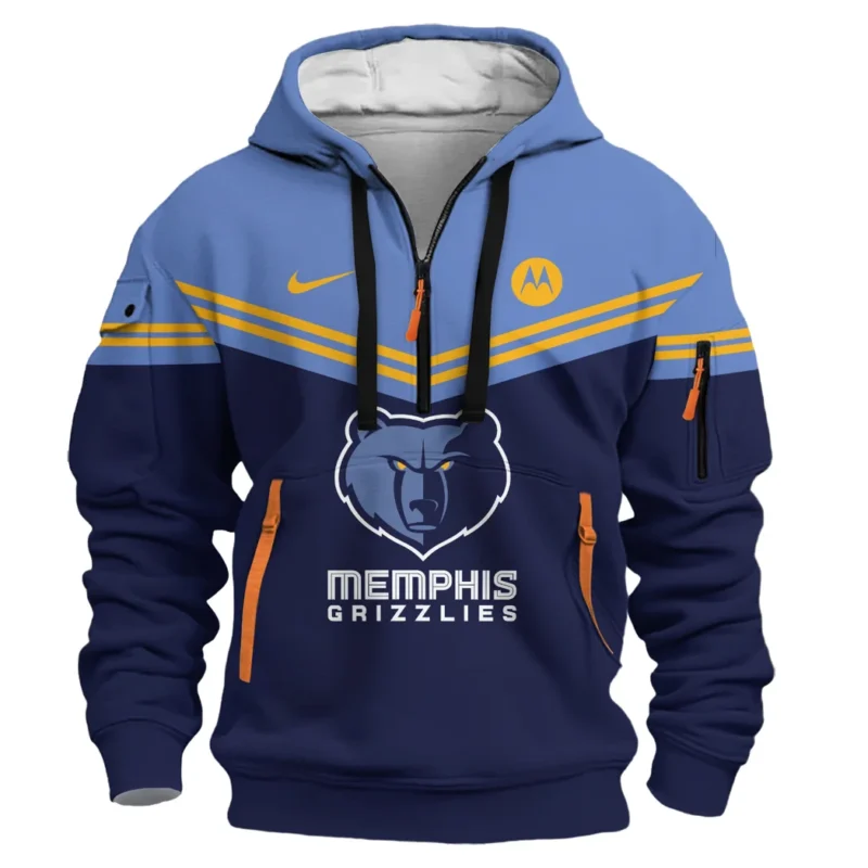 Basketball Hoodie Half Zipper NBA 2025 For Fan Basketball HVN1060MG061125HODZ - Image 2
