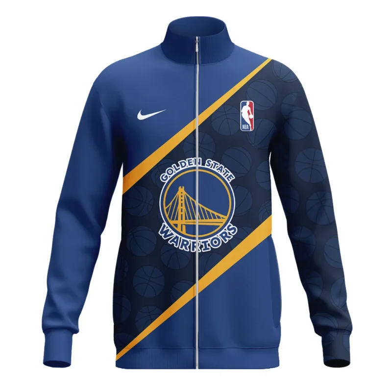 Basketball Stand Collar Jacket NBA 2025 For Fan Basketball HVN1062GSW061225SCJ - Image 2