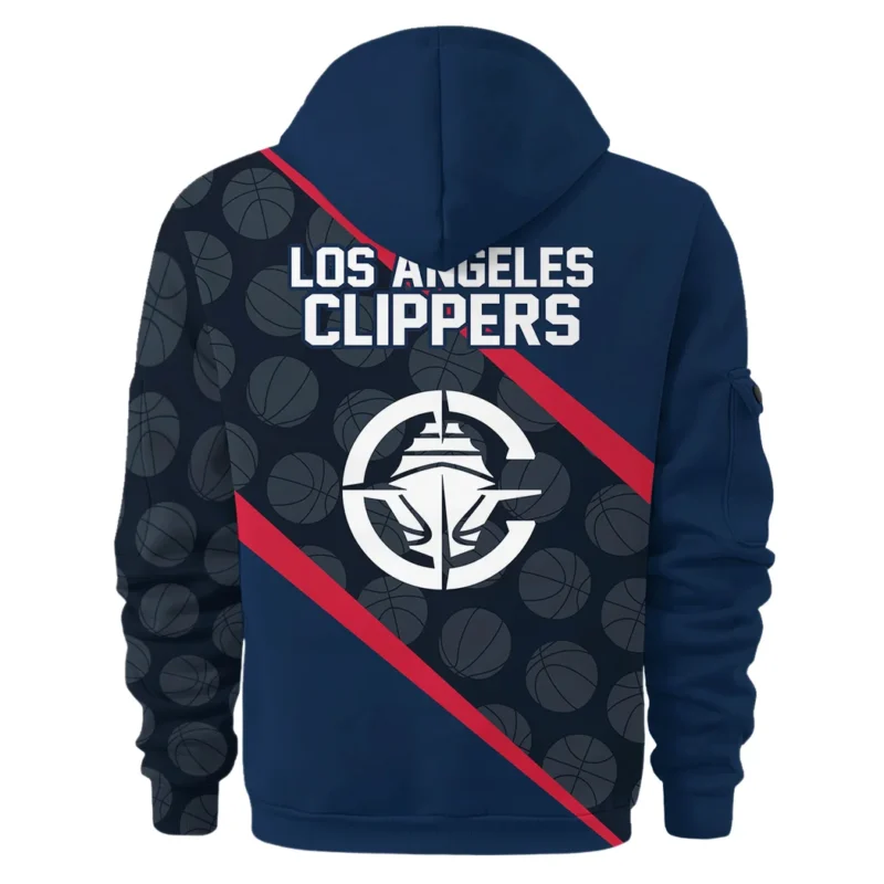 Basketball Hoodie Half Zipper NBA 2025 For Fan Basketball HVN1062LAC061225HODZ - Image 3