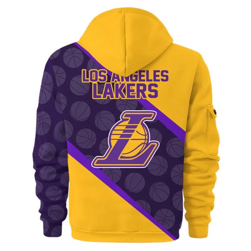 Basketball Hoodie Half Zipper NBA 2025 For Fan Basketball HVN1062LAL061225HODZ - Image 3
