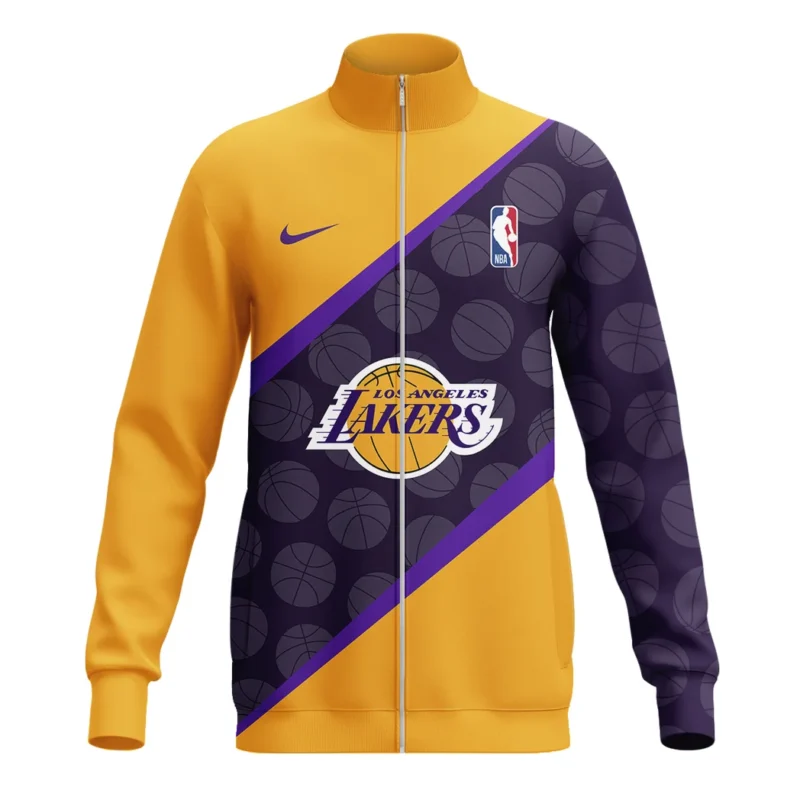 Basketball Stand Collar Jacket NBA 2025 For Fan Basketball HVN1062LAL061225SCJ - Image 2