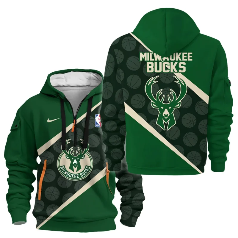 Basketball Hoodie Half Zipper NBA 2025 For Fan Basketball HVN1062MB061225HODZ