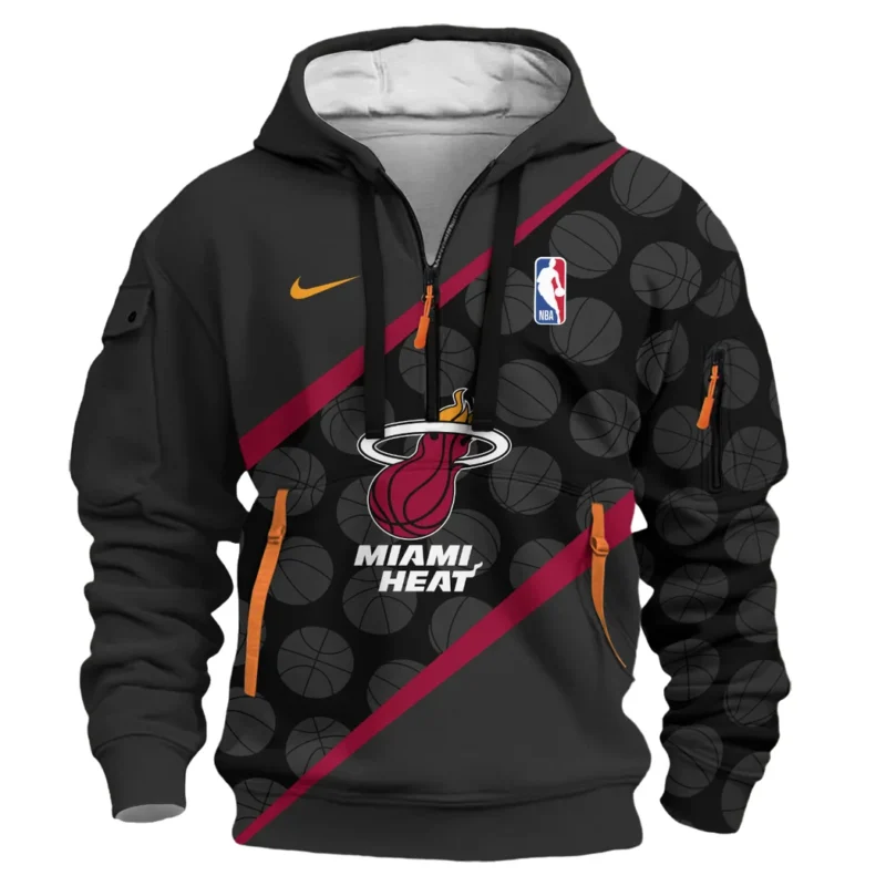 Basketball Hoodie Half Zipper NBA 2025 For Fan Basketball HVN1062MH061225HODZ - Image 2