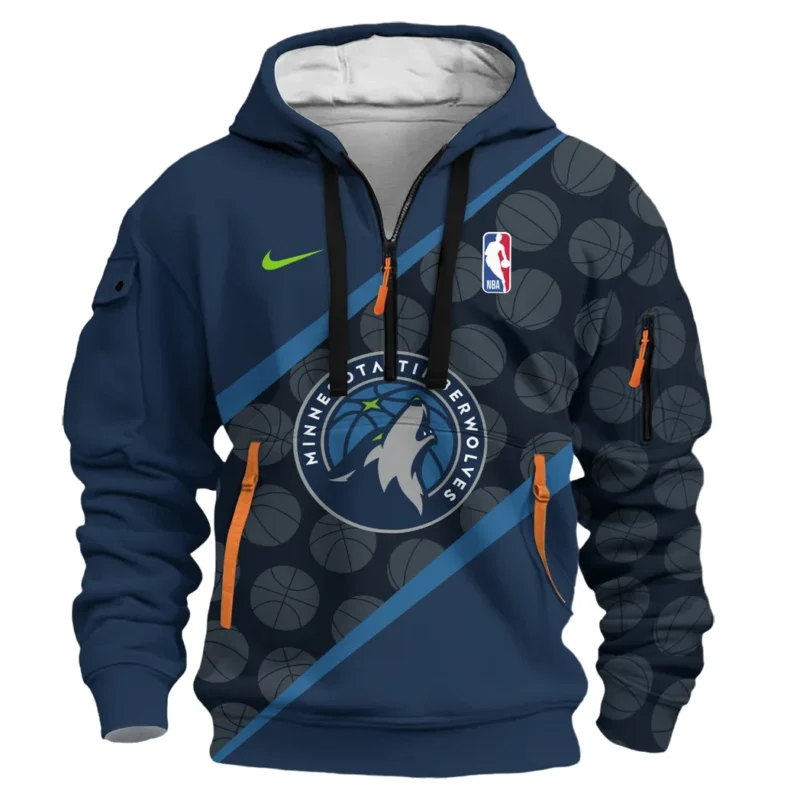 Basketball Hoodie Half Zipper NBA 2025 For Fan Basketball HVN1062MT061225HODZ - Image 2