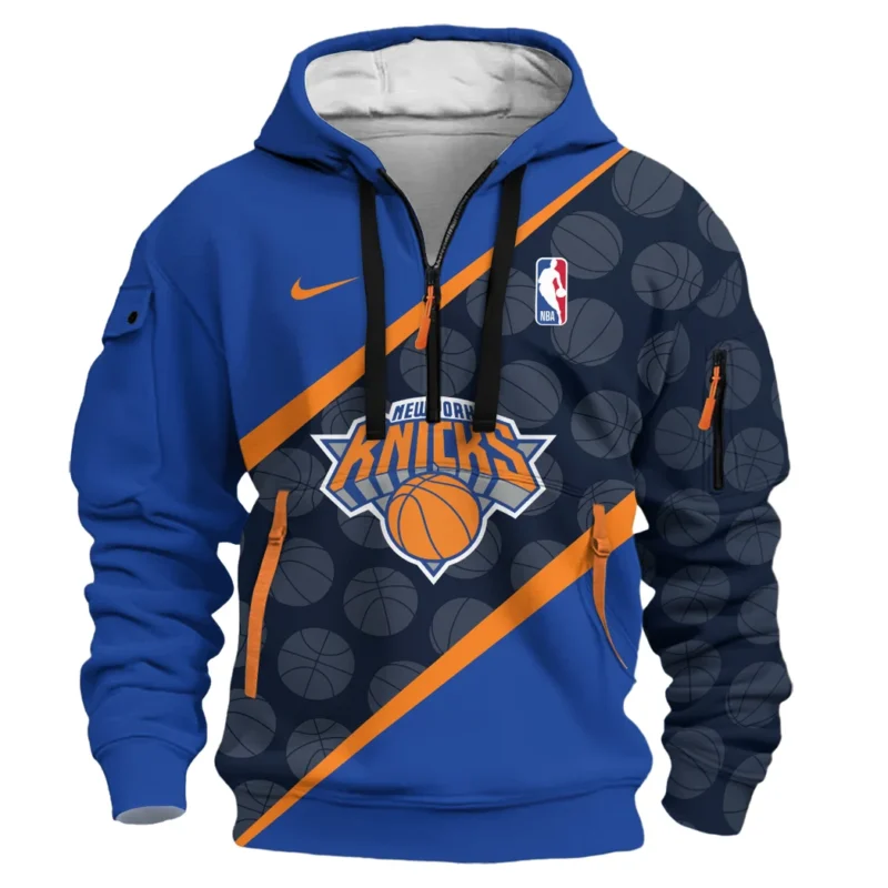 Basketball Hoodie Half Zipper NBA 2025 For Fan Basketball HVN1062NYK061225HODZ - Image 2