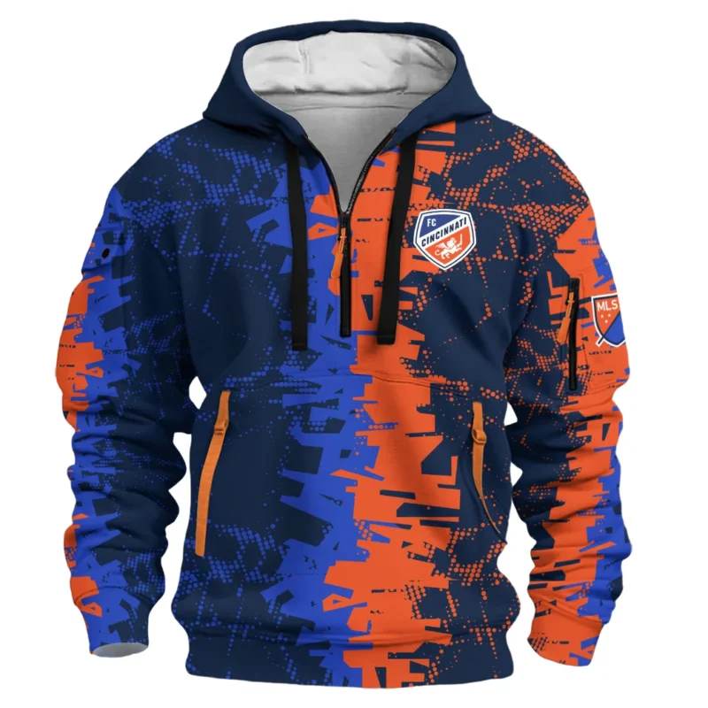 Sport Hoodie Half Zipper MLS 2025 For Fans Sport HVN1066CFC061625HODZ - Image 2
