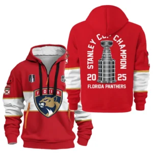 Hockey Hoodie Half Zipper NHL 2025 For Sport Fans HVN1071CHMP061825HODZ