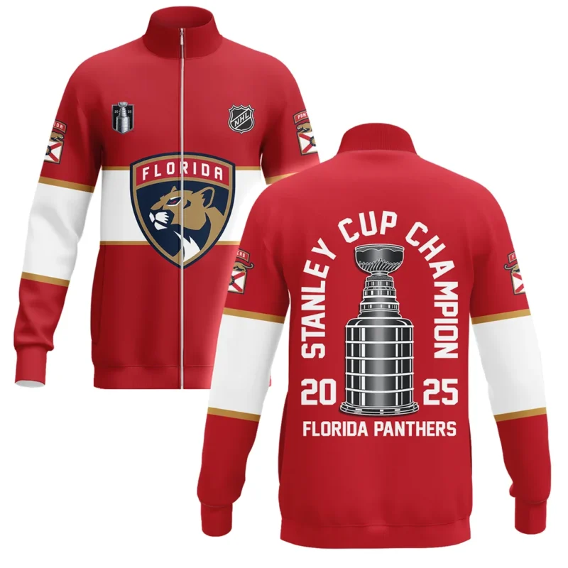 Hockey Stand Collar Jacket NHL 2025 For Sport Fans HVN1071CHMP061825SCJ