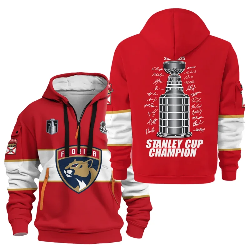 Hockey Hoodie Half Zipper NHL 2025 For Sport Fans HVN1072CUP061825HODZ