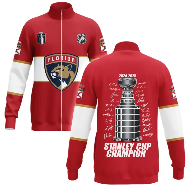 Hockey Stand Collar Jacket NHL 2025 For Sport Fans HVN1072CUP061825SCJ