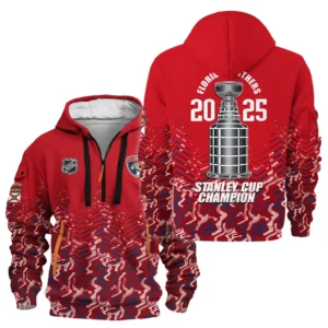 Hockey Hoodie Half Zipper NHL 2025 For Sport Fans HVN1073CHAMP061825HODZ