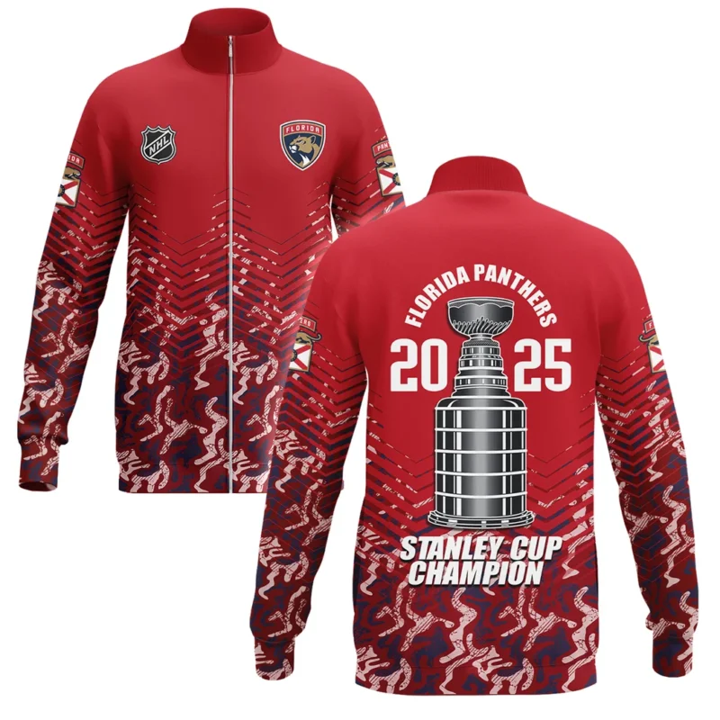Hockey Stand Collar Jacket NHL 2025 For Sport Fans HVN1073CHAMP061825SCJ