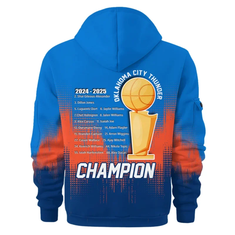Basketball Hoodie Half Zipper NBA 2025 For Fan Basketball HVN1078DER061925HODZ - Image 3
